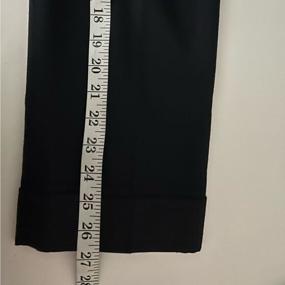 Armand Ventilo Black 100% Wool Lined High Rise Cuffed Pants Size 10 - Picture 7 of 12